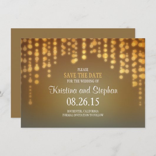 ひもライトは日付カードを救います セーブザデート (正面/裏面)