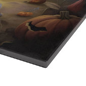 ひも中国のつきカボチャのハロウィーン怖 カッティングボード (角)