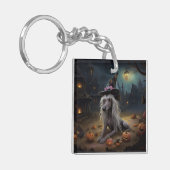 ひも中国のつきカボチャのハロウィーン怖 キーホルダー (正面左)