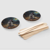 ひも中国のつきカボチャのハロウィーン怖 ハンドファン (組立なし)