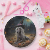 ひも中国のつきカボチャのハロウィーン怖 ペーパープレート (パーティー)