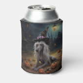 ひも中国のつきカボチャのハロウィーン怖 缶クーラー (缶裏面)