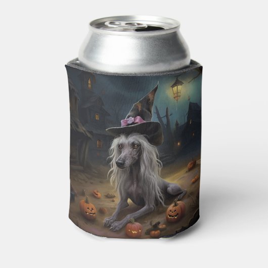 ひも中国のつきカボチャのハロウィーン怖 缶クーラー (缶裏面)