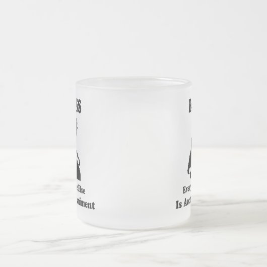 ひも低音のギフト フロストグラスマグカップ (中央)