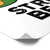 ひも豆おもしろい野菜パン ポスター (角)