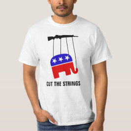 "ひも"のプロ銃砲規制反銃のロビー切って下さい Tシャツ