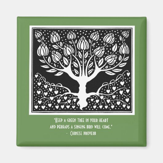 ひょっとしたら歌う鳥が来いる マグネット (正面)