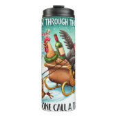 ひよこおもしろいをひく タンブラー (正面)