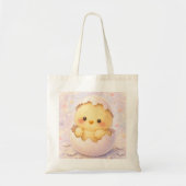 ひよこが卵からかえるトートバッグ トートバッグ (正面)