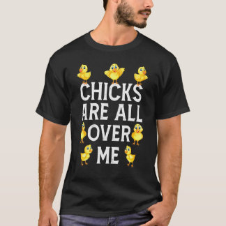 ひよこだらけの赤ちゃんニワトリ キッズ ボーイズ イースター Tシャツ