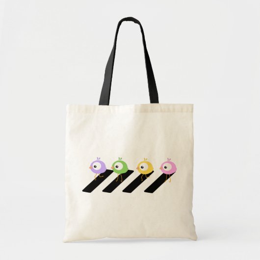 ひよこの交差- Beatlesの大修道院の道のスタイルのトートバック トートバッグ (正面)