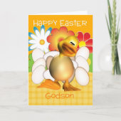 ひよこの卵および明るい流れを用いるGodsonのイースターカード シーズンカード (正面)