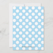 ひよこの男の子のベビーシャワーの招待状の工夫 招待状 (裏面)