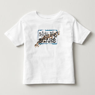 ひよこの発掘の傷(A) -幼児のワイシャツスタイル トドラーTシャツ