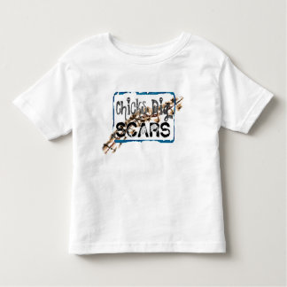 ひよこの発掘の傷(A) -幼児のワイシャツスタイル トドラーTシャツ