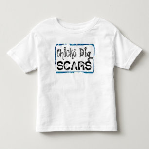 ひよこの発掘の傷(B) -幼児のワイシャツスタイル トドラーTシャツ