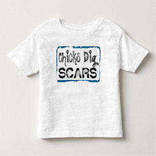 ひよこの発掘の傷(B) -幼児のワイシャツスタイル トドラーTシャツ