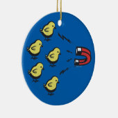 ひよこの磁石のおもしろいなクリスマスのオーナメント セラミックオーナメント (右)