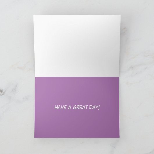 ひよこの秘密エージェントの誕生日カード カード (内部)