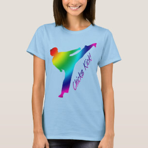 ひよこの蹴り! 虹 Tシャツ