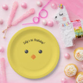 ひよこの顔 ペーパープレート (パーティー)