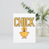 ひよこのTシャツおよびギフト ポストカード (スタンド正面)