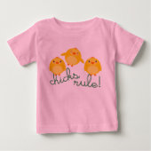 ひよこは最高！Tシャツ ベビーTシャツ (正面)