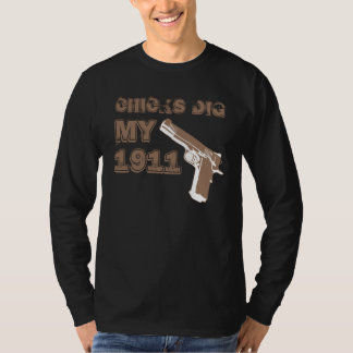 ひよこは私の1911年を-タン掘ります Tシャツ