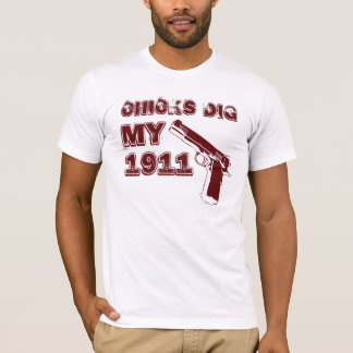 ひよこは私の1911年を-赤掘ります Tシャツ