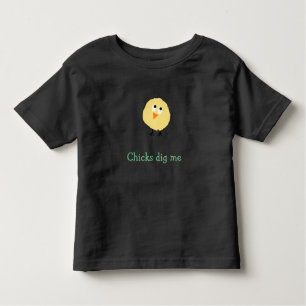 ひよこは私を幼児のワイシャツ掘ります トドラーTシャツ