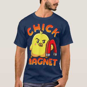 ひよこマグネット面白いハロウィーン衣装の磁気リッツ Tシャツ
