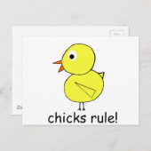 ひよこルール ポストカード (正面/裏面)