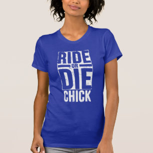 ひよこ乗りますか、または死んで下さい Tシャツ