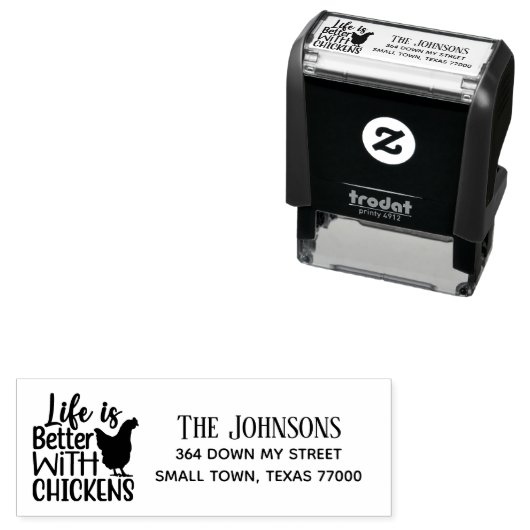 ひよこ人形で描いたかわいい人生のほうが良い セルフインキングスタンプ (インサイチュ)