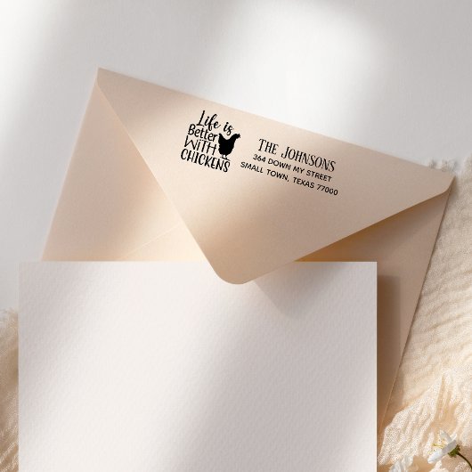 ひよこ人形で描いたかわいい人生のほうが良い セルフインキングスタンプ