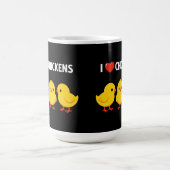 ひよこ大好き かわいいひよこ 鶏好き ギフト コーヒーマグカップ (中央)