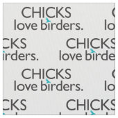 ひよこ愛鳥類捕獲人 ファブリック (クローズアップ)