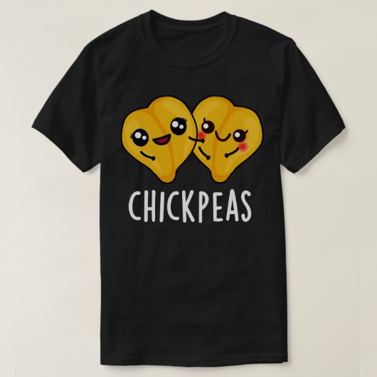 ひよこ豆かわいいフードプン Tシャツ (デザイン正面)