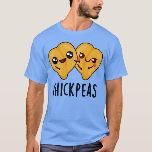 ひよこ豆のかわいい食べ物の少年 Tシャツ (正面)