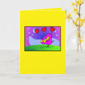 "ひよこ豆!" 挨拶状#102 カード (黄色い花)