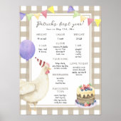 ひよこ1歳の誕生日 ポスター (正面)
