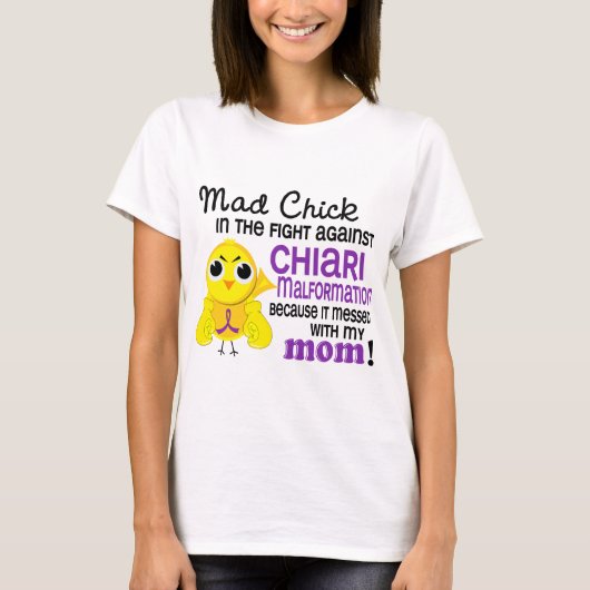 ひよこ2のお母さんのChiariの気違いの奇形 Tシャツ (正面)