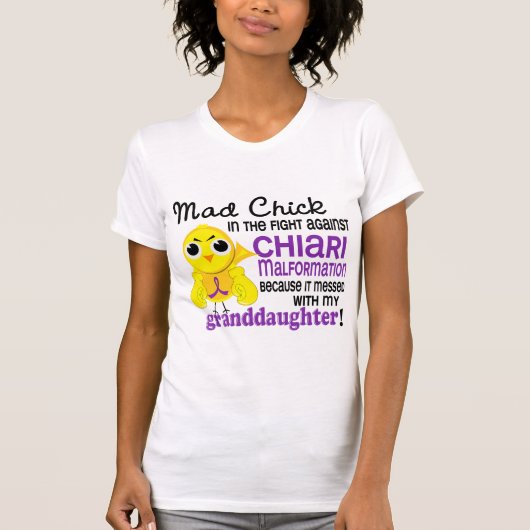 ひよこ2の孫娘のChiariの気違いの奇形 Tシャツ (正面)