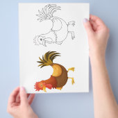 ひよこ ぬりえページ チラシ (手)