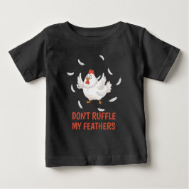 ひよこ+チキン+羽毛のこどもTシャツ ベビーTシャツ
