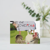 ひよこ。夕食の用意だ。 ポストカード (スタンド正面)