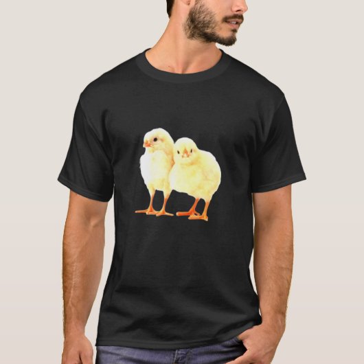 ひよこ 赤ちゃん ニワトリ Tシャツ (正面)