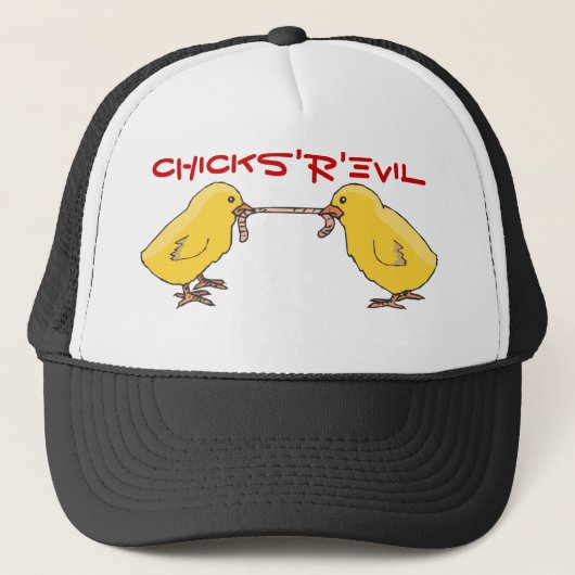 ひよこ、CHICKS'R'EVIL キャップ (正面)