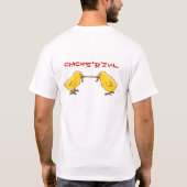 ひよこ、CHICKS'R'EVIL Tシャツ (裏面)
