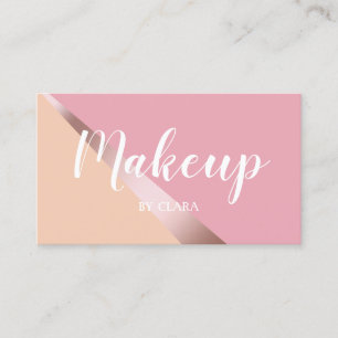 ひよエレガントこバラ金ゴールドピンクとオレンジの幾何学模様 名刺